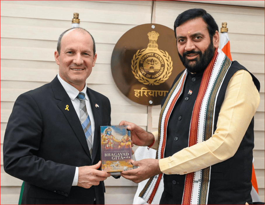 मुख्यमंत्री नायब सिंह सैनी से भारत में इज़राइल के राजदूत रूवेन अज़ार ने की शिष्टाचार मुलाकात